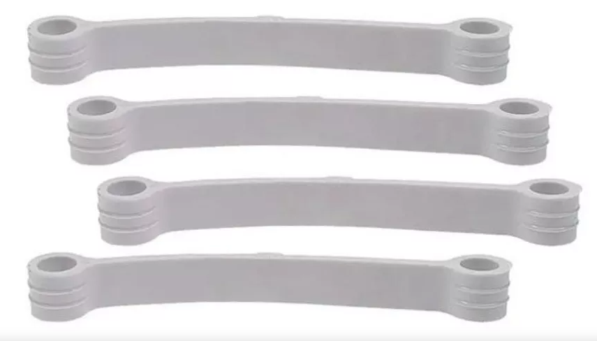 Kit 04 Tirante compatível Brastemp e Consul 11cm Branco